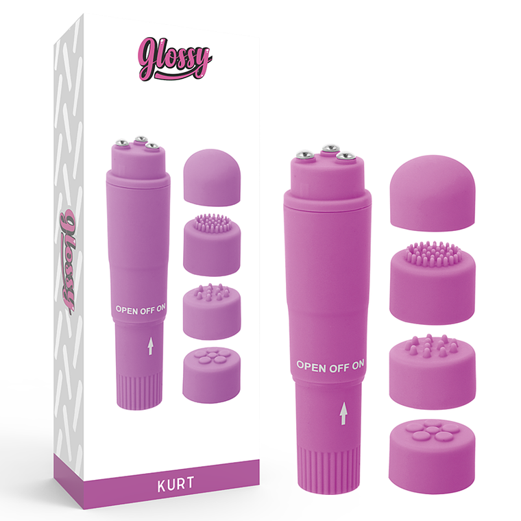 GLOSSY - MASSAGER DE BOLSO KURT ROXO 1