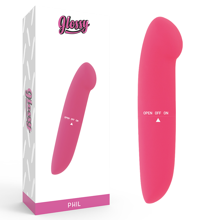 GLOSSY - VIBRADOR PHIL ROSA 1
