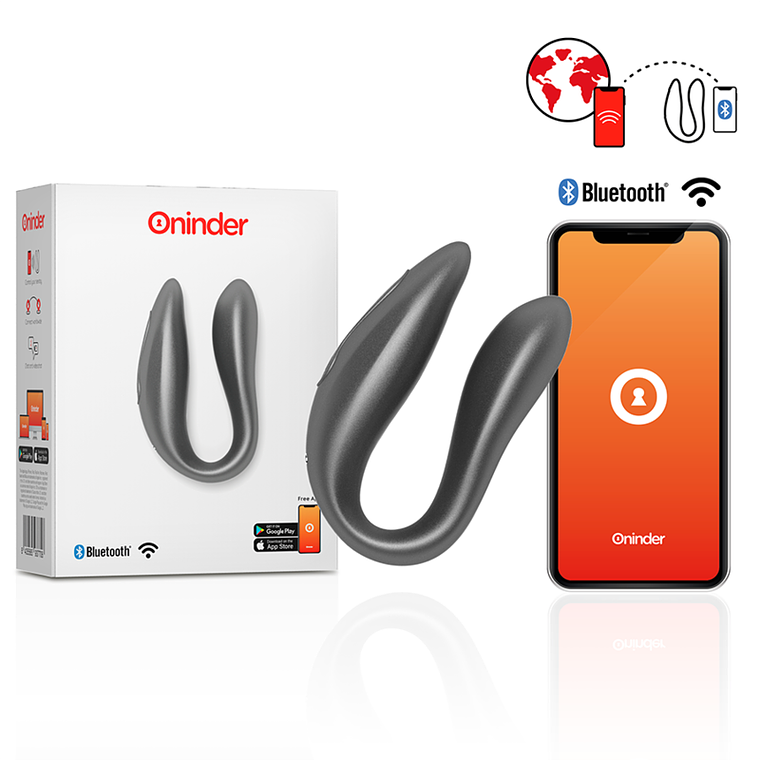 ONINDER - LISBOA G-SPOT & CLITORAL STIMULATOR BLACK - APLICAÇÃO GRATUITA 1
