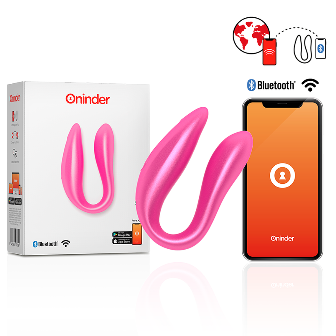 ONINDER - LISBOA G-SPOT & CLITORAL STIMULATOR ROSA - APLICAÇÃO GRATUITA 1