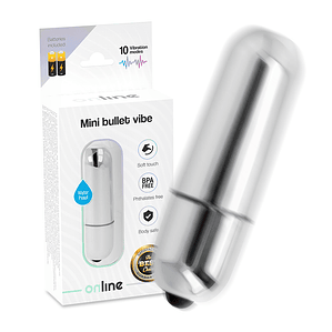 ONLINE - MINI BALA VIBRANTE PRATA