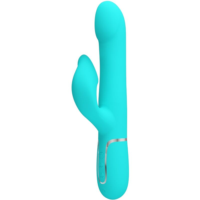 PRETTY LOVE - VIBRADOR COELHO PÉROLAS AQUA VERDE 1