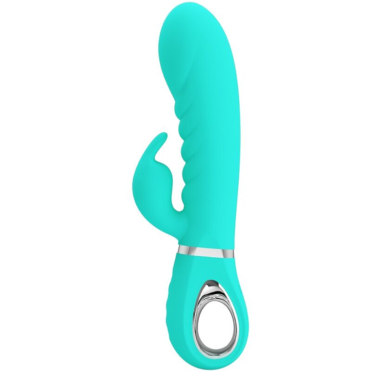 PRETTY LOVE - VIBRADOR PRESCOTT MULTIFUNÕES G-SPOT AQUA VERDE 1
