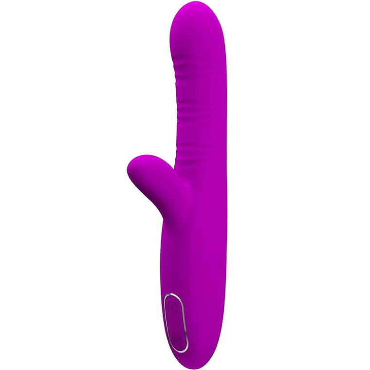 PRETTY LOVE - ANGELIQUE MULTIFUNÇÕES VIBRADOR + ESTIMULADOR DE CLITÓRIS ROXO 1