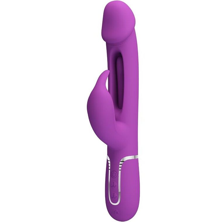 PRETTY LOVE - KAMPAS 3 EM 1 MULTIFUNCIONAL COELHO VIBRADOR ROXO 1