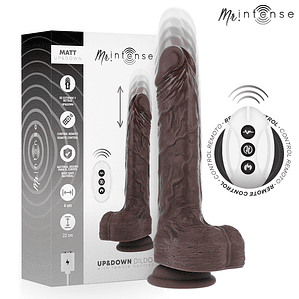 MR INTENSE - MATT REALISTA MULTIFUNCIONAL COM VIBRAÇÃO PARA CIMA E PARA BAIXO, CONTROLE REMOTO, 22 CM -O- 4 CM