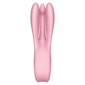 SATISFYER - VIBRADOR THREESOME 1 ROSA