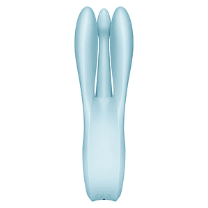 SATISFYER - VIBRADOR THREESOME 1 AZUL