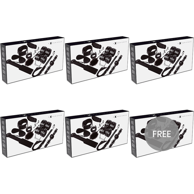 EXPERIENCE - KIT FETISH BDSM SÉRIE PRETA 5+1 GRTIS 1