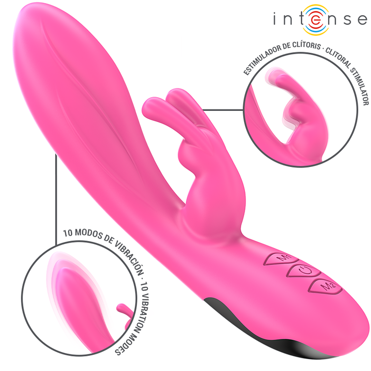 INTENSE - RANDALL RABBIT VIBRADOR 10 VIBRAÇÕES ROSA 1