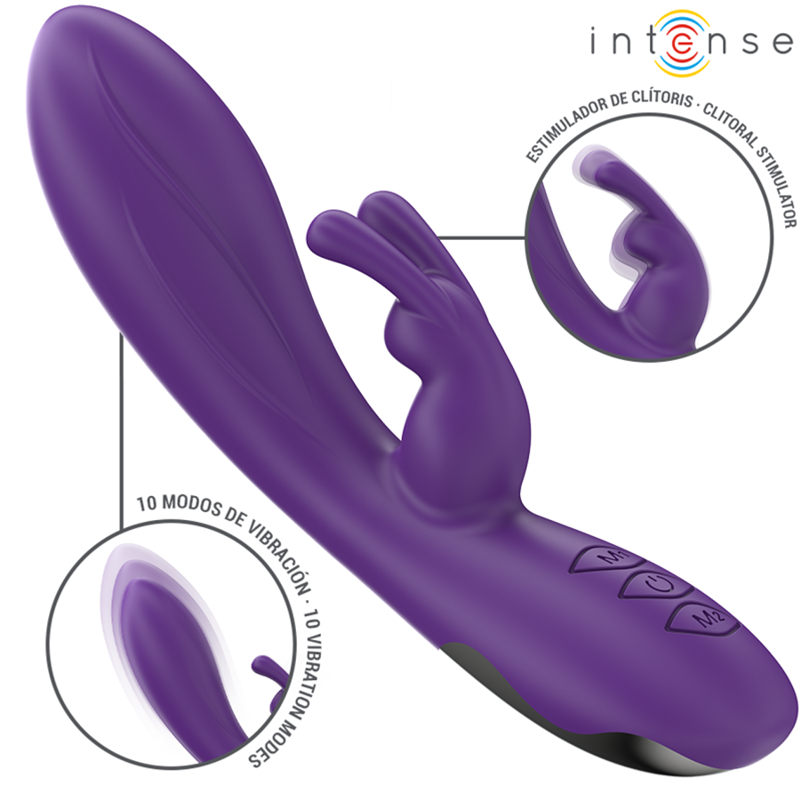 INTENSE - RANDALL RABBIT VIBRADOR 10 VIBRAÇÕES ROXO 1