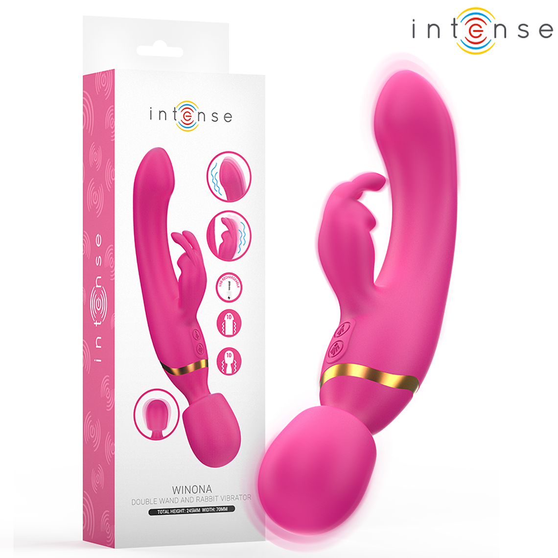 INTENSE - VIBRADOR DUPLO WINONA COELHO E VARINHA 1