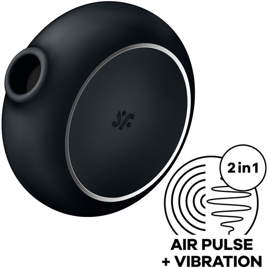 SATISFYER - PRO TO GO 3 ESTIMULADOR E VIBRADOR DE PULSO DE AR DUPLO PRETO 1