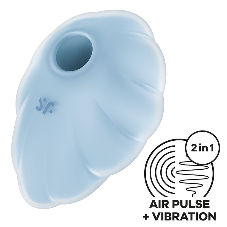 SATISFYER - VIBRADOR DE PULSO DE AR AZUL CLOUD DANCER 1