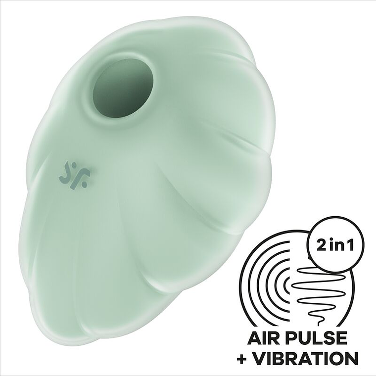 SATISFYER - VIBRADOR DE PULSO DE AR VERDE CLOUD DANCER 1