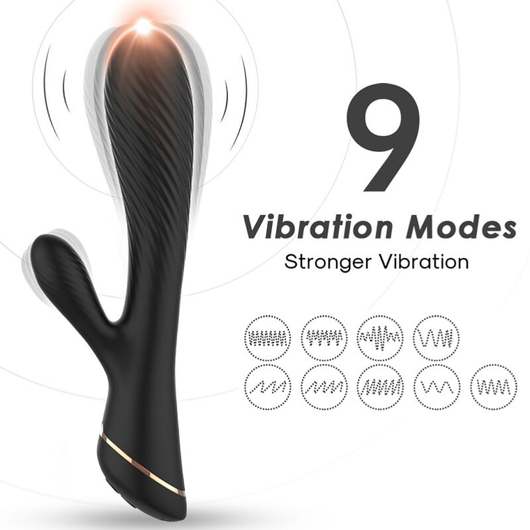 ARMONY - VIBRADOR COELHO SILICONE PRETO 1
