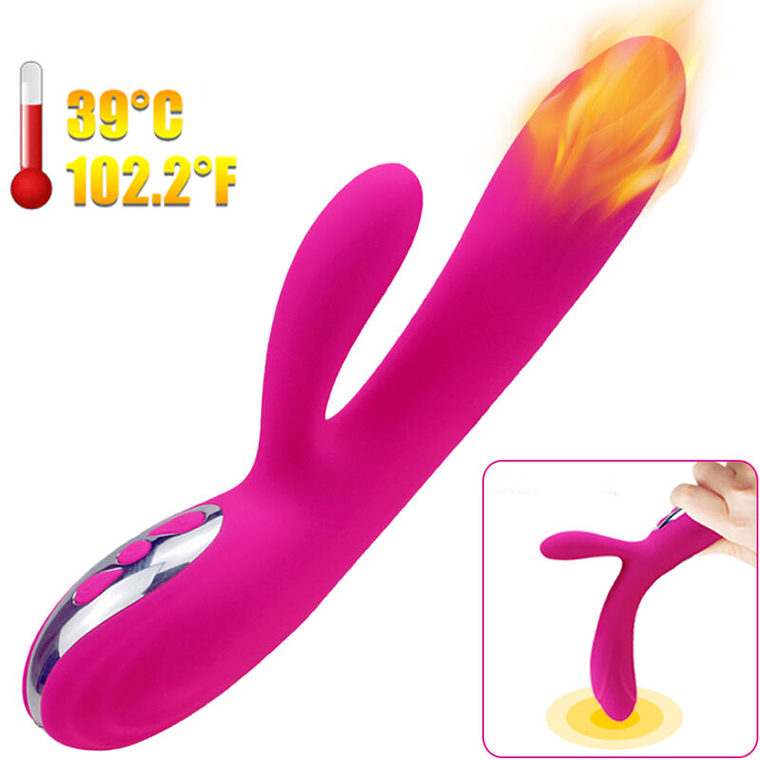 ARMONY - VIBRADOR E ESTIMULADOR FLEXÍVEL COM EFEITO DE CALOR FÚCSIA 1