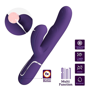 Vibrador Multifuncional 3 em 1 Perlita para Ponto G | 7 Funções de Toque | Amor Bonito
