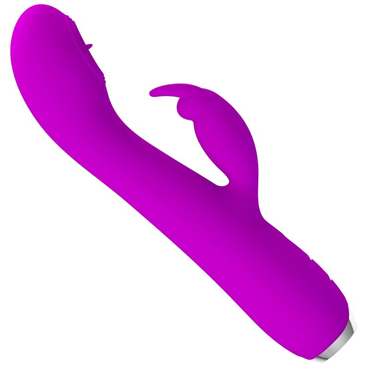 Vibrador Recarregável Rachel com Ventosa e Ponta de Língua | 12 Funções | Pretty Love 2