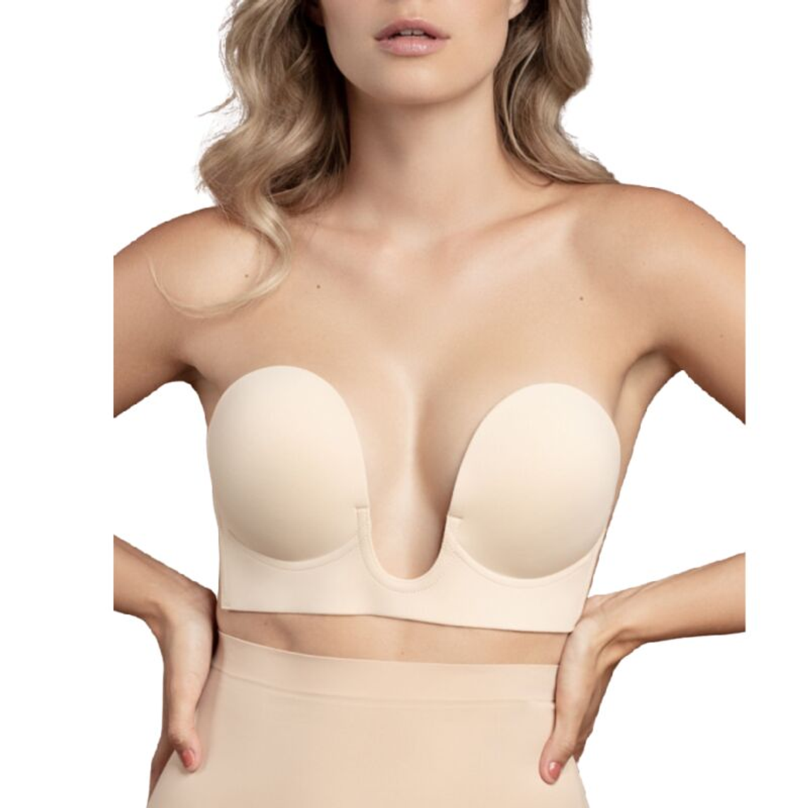 BYE-BRA - SUTI SEM ALAS EN U BEIGE COPO A 1