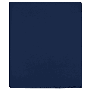 vidaXL Lençóis ajustáveis 2 pcs 140x200 cm algodão jersey azul marinho
