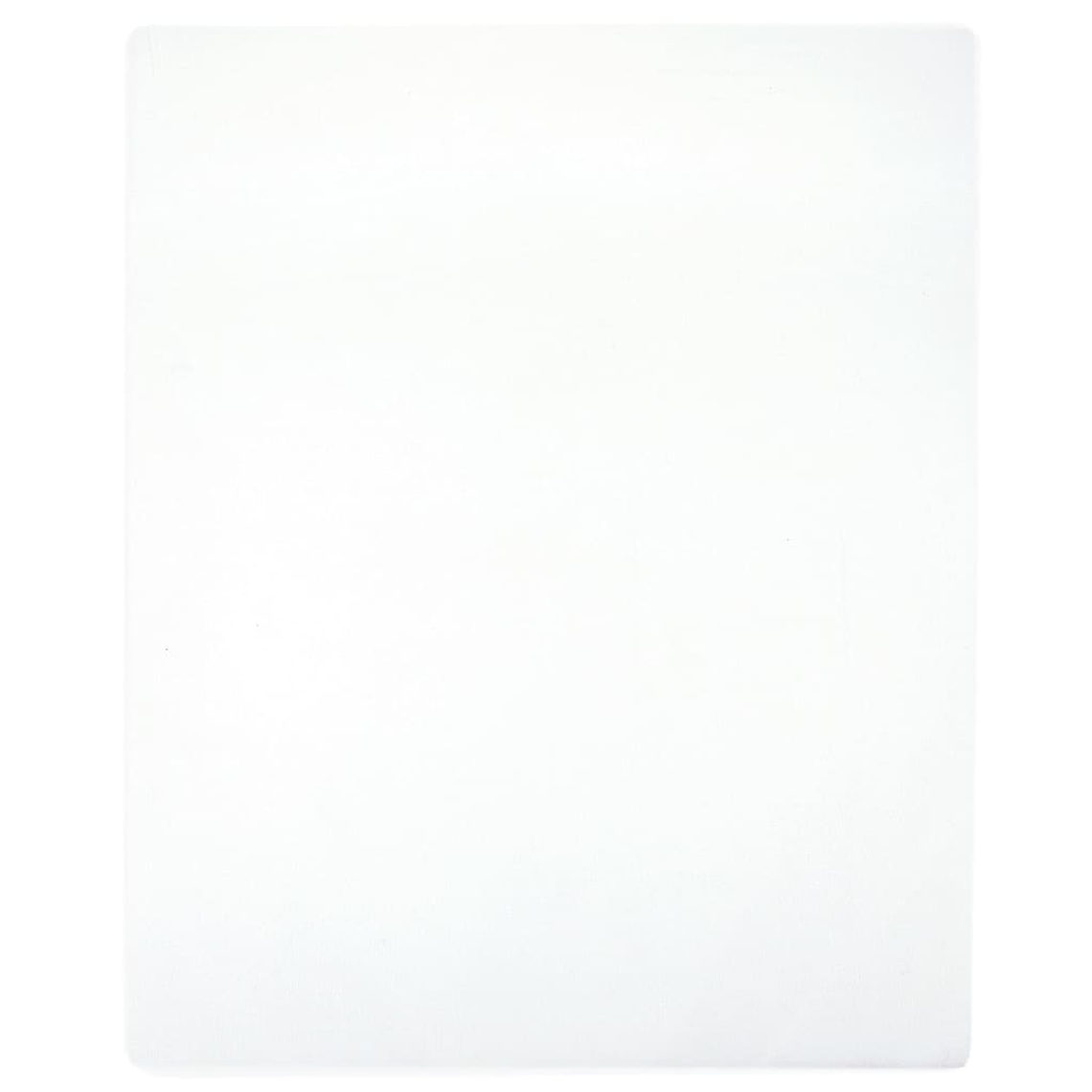 vidaXL Lençóis ajustáveis 2 pcs 160x200 cm algodão jersey branco 1