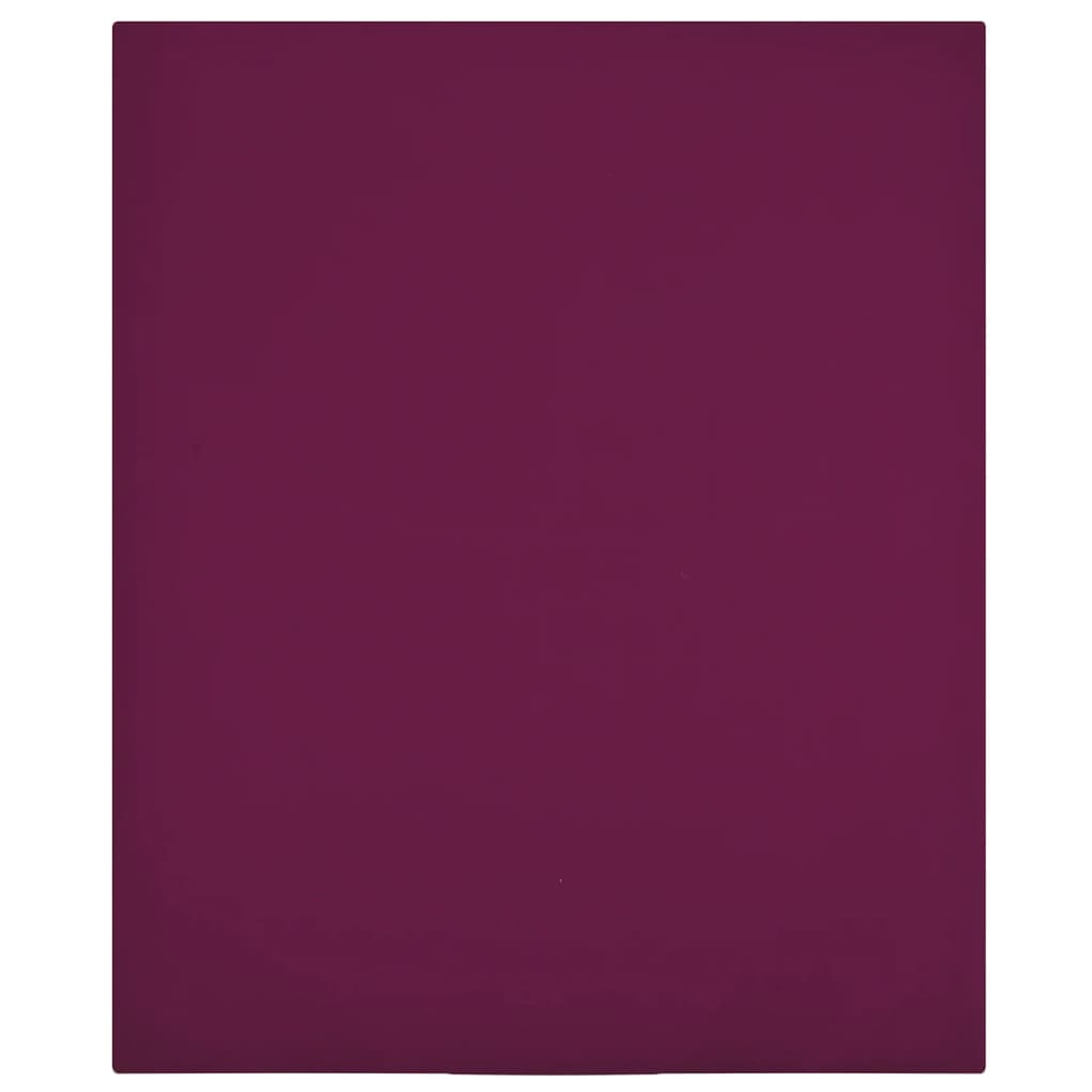 vidaXL Lençóis ajustáveis 2 pcs 100x200 cm algodão jersey bordô 1