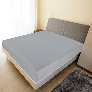 vidaXL Lençol ajustável 160x200 cm algodão jersey cinza
