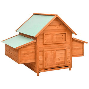 vidaXL Galinheiro 150x96x110 cm madeira de abeto maciça