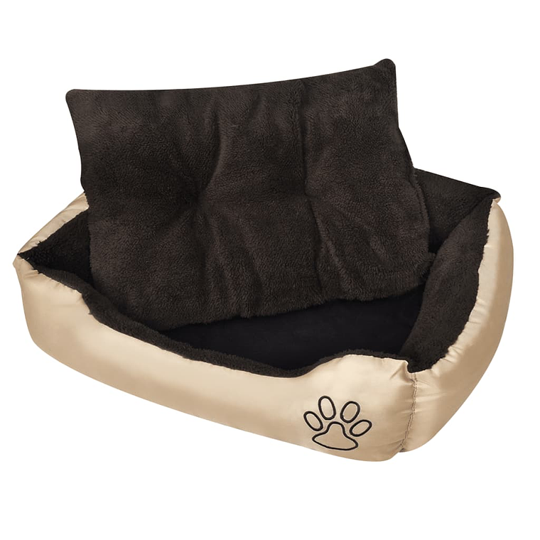 vidaXL Cama para cães quente com almofadão acolchoado XL 1