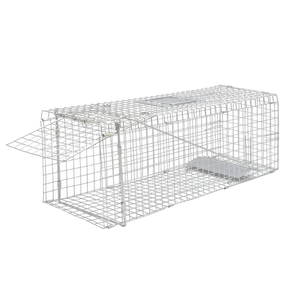 vidaXL Armadilha viva galvanizada 80 cm 1