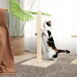 vidaXL Poste arranhador para gatos 35x35x70 cm cor creme