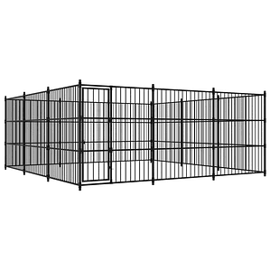 vidaXL Canil de exterior 450x450x185 cm