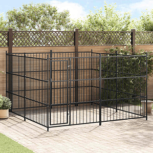 vidaXL Canil de exterior 300x300x185 cm