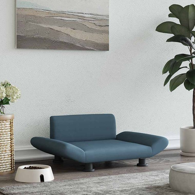 vidaXL Cama para cães 70x45x28 cm tecido cinzento-escuro 1