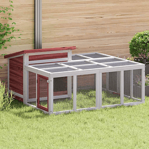 vidaXL Coelheira 144x123x67,5 cm pinho maciço cor moca