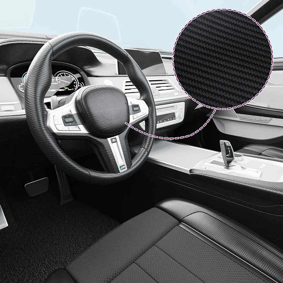 vidaXL Películas para carro 2 pcs 100x150 cm preto 3D 1