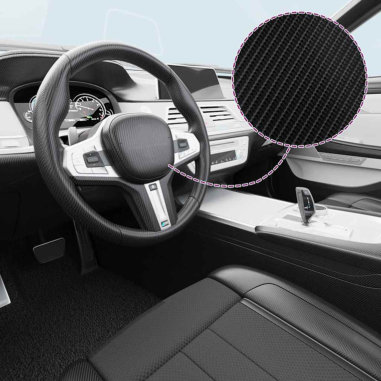 vidaXL Película para carro 100x150 cm 4D preto 1