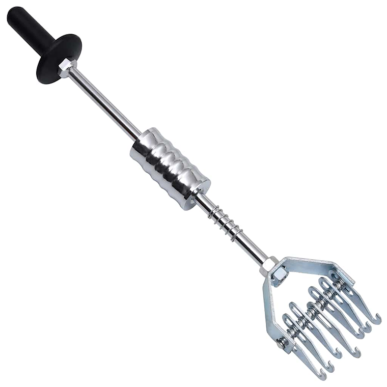 vidaXL Martelo deslizante com garras múltiplas 65 cm aço-carbono 1