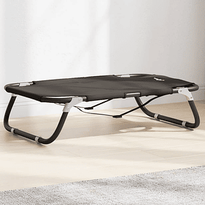 vidaXL Cama para cães dobrável tecido oxford e aço antracite
