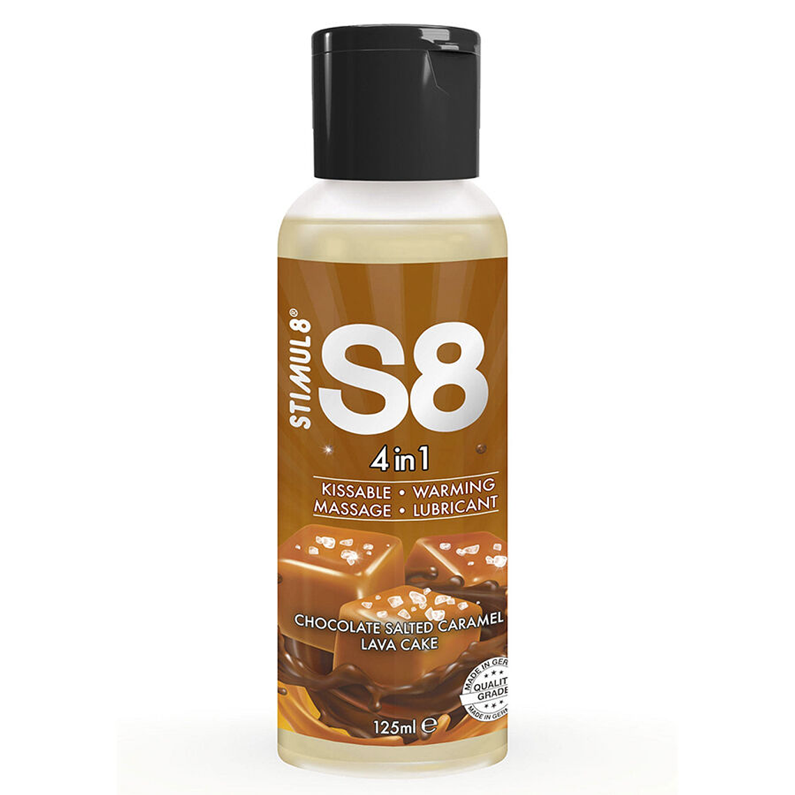 STIMUL8 - S8 LUBRIFICANTE 4 EM 1 DE SOBREMESA DE CHOCOLATE E CARAMELO SALGADO 125 ML 1