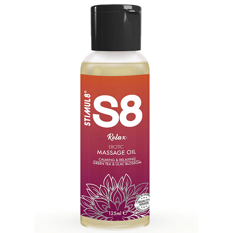 STIMUL8 - S8 RELAX ÓLEO DE MASSAGEM DE CHÁ VERDE 125 ML 1