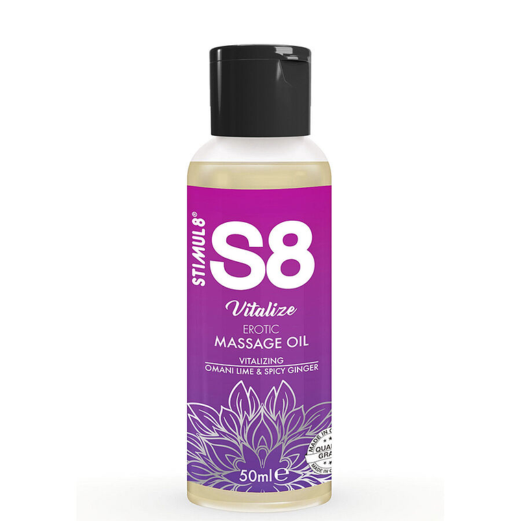 STIMUL8 - S8 VITALIZE ÓLEO DE MASSAGEM ERÓTICO LIMA 50 ML 1