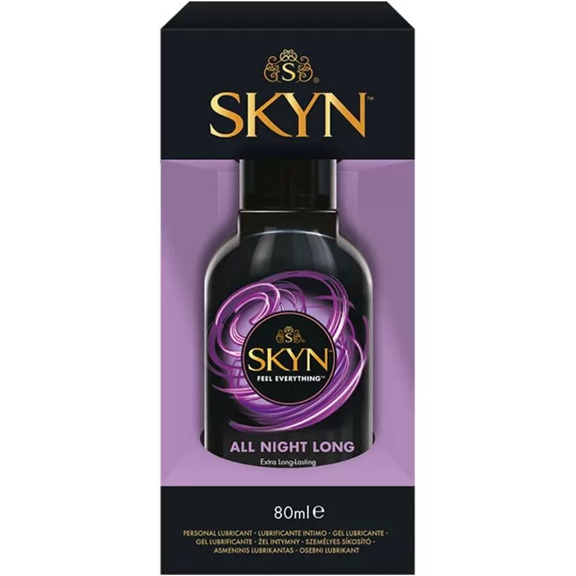 SKYN - LUBRIFICANTE À BASE DE SILICONE PARA TODA A NOITE 80 ML 1