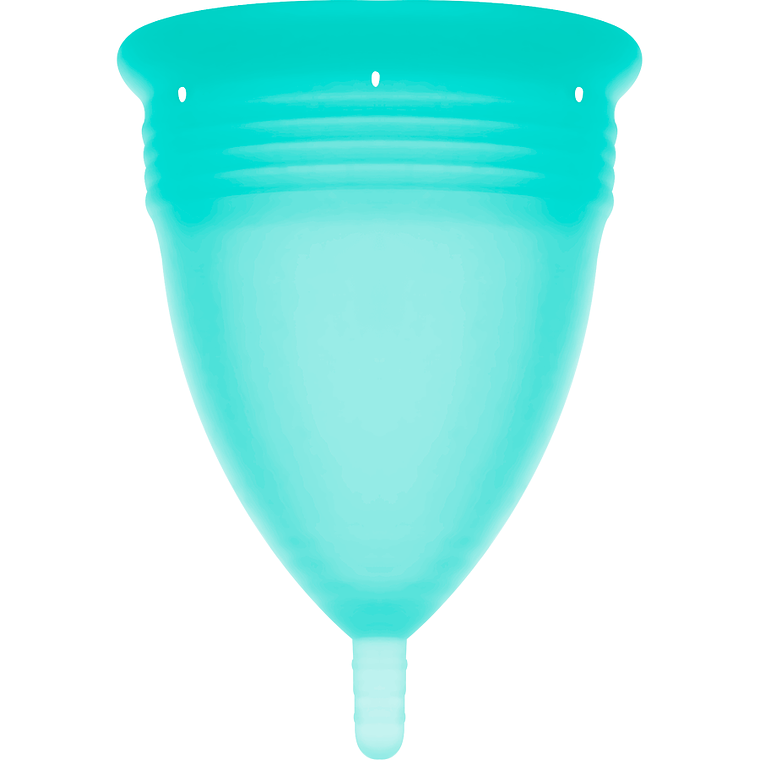 STERCUP - COPO MENSTRUAL DE SILICONE FDA AQUAMARINE - TAMANHO L 1