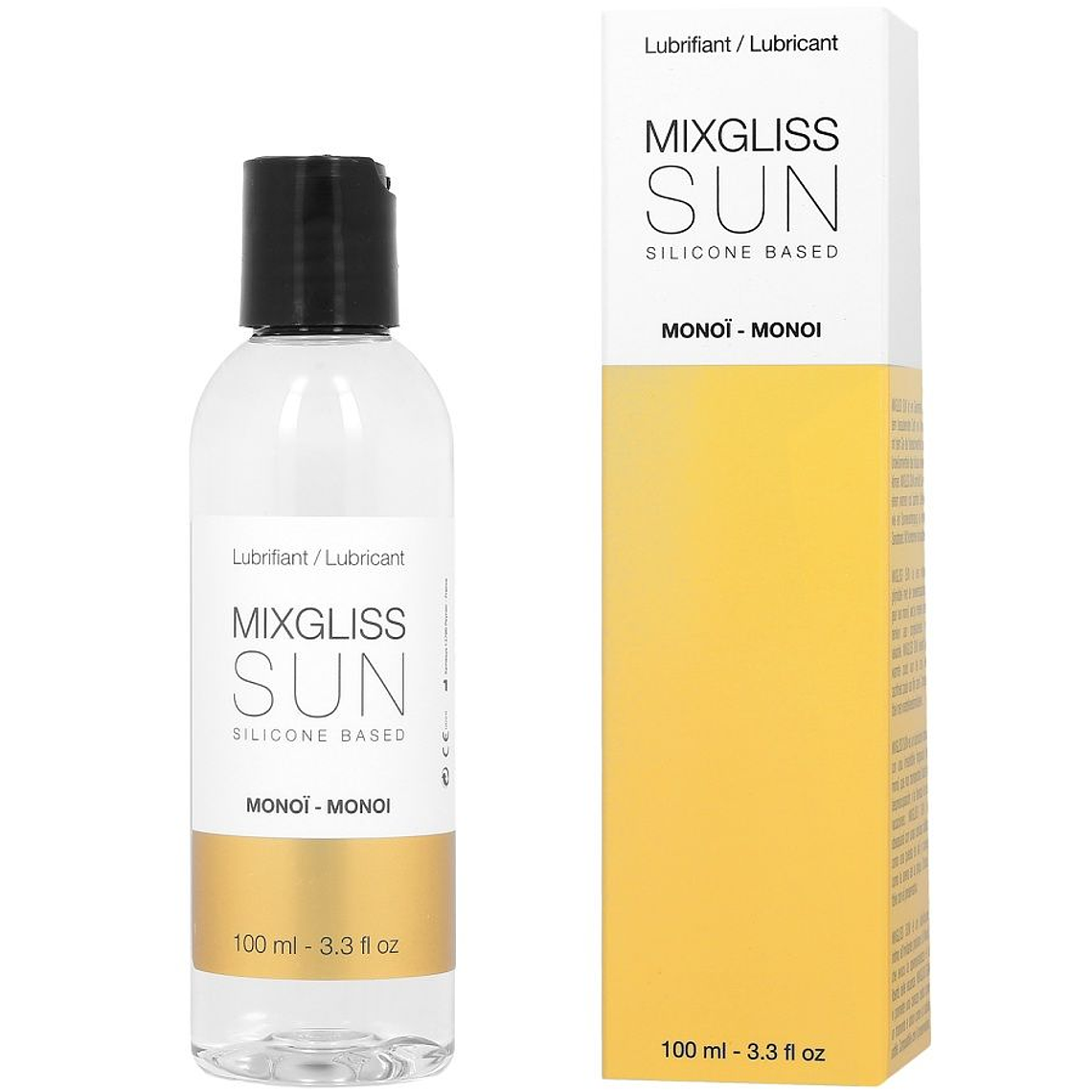 MIXGLISS - LUBRIFICANTE BASE DE SILICONE AROMA MONOI 100ML 1