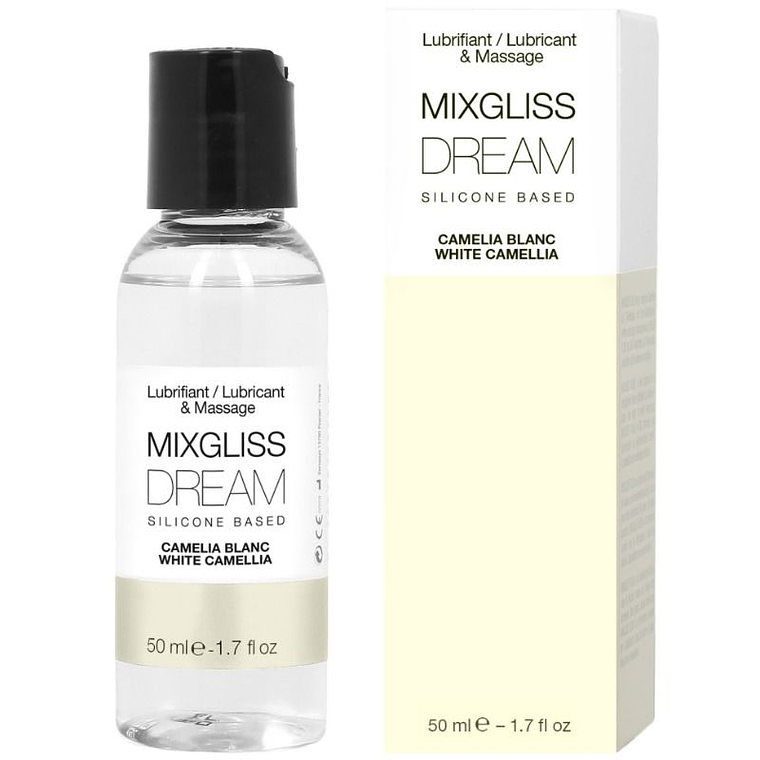 MIXGLISS - LUBRIFICANTE DE SILICONE DREAM WHITE CAMELIA 50 ML 1