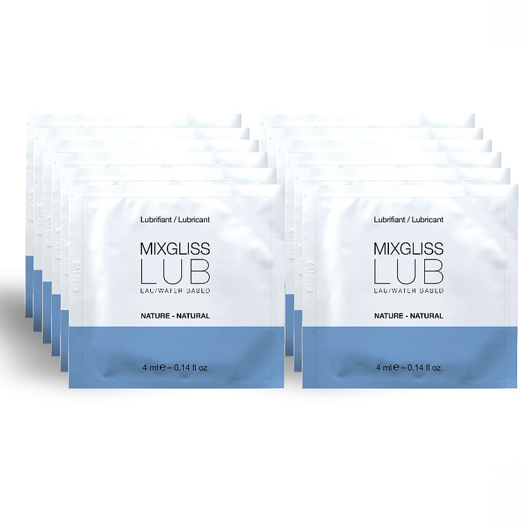 MIXGLISS - LUBRIFICANTE NATURAL BASE DE GUA 12 DOSE ÚNICA 4 ML 1