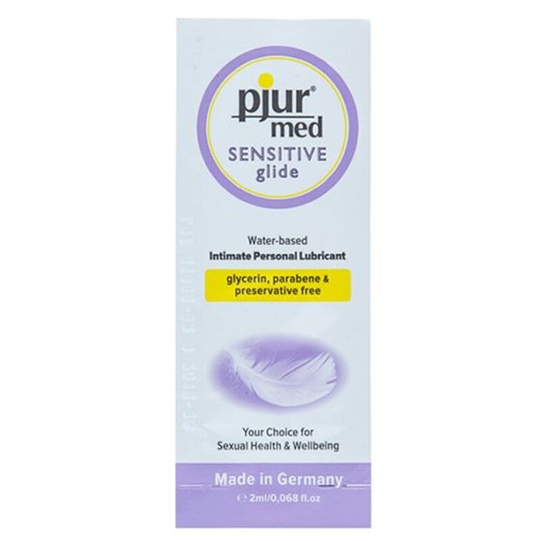 PJUR - MED SENSITIVE GLIDE LUBRIFICANTE BASE DE GUA 2 ML 1