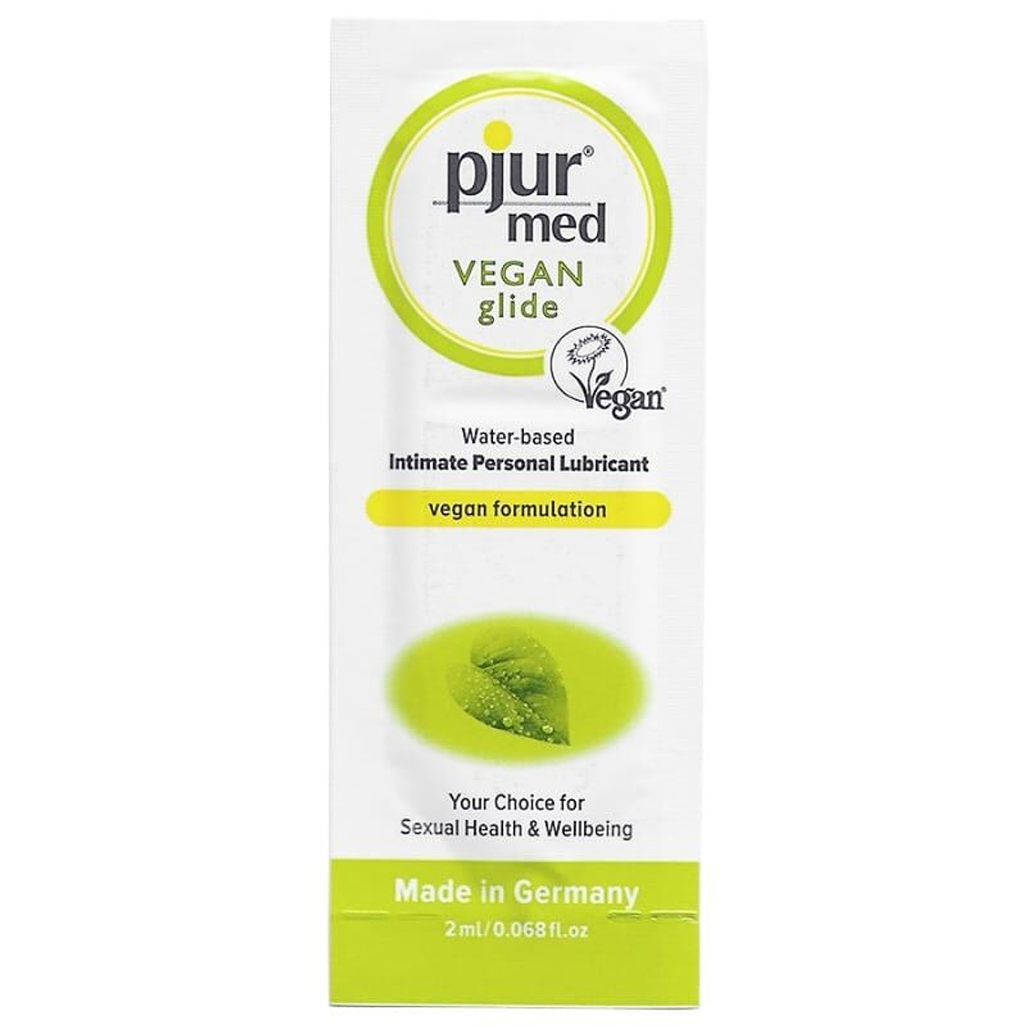 PJUR - MED VEGAN GLIDE LUBRIFICANTE BASE DE GUA 2 ML 1